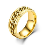 Textured Spinner Ring – Anti-Stress Ring with Ridged Edges