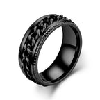 Textured Spinner Ring – Anti-Stress Ring with Ridged Edges
