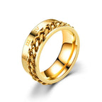 Roman Numeral Spinner Ring – Anxiety Relief with Timeless Style