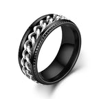 Textured Spinner Ring – Anti-Stress Ring with Ridged Edges